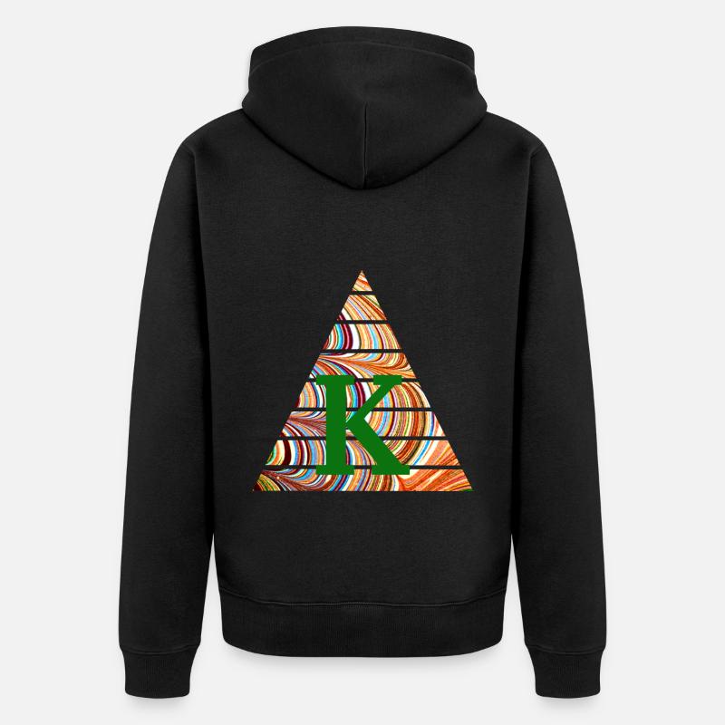 Triangle E 56 K - Veste à capuche bio Premium Unisexe - noir
