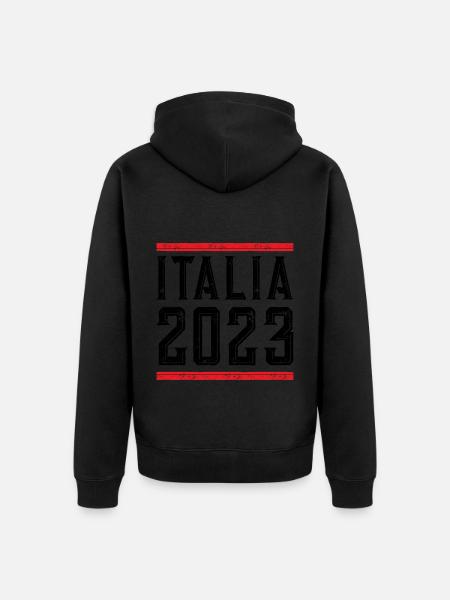 Italia 2023 - Unisex Premium Bio Zip Hoodie - Schwarz