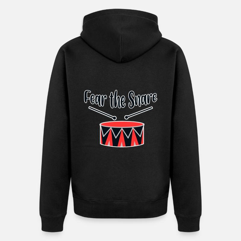 Fear The Snare 2 - Unisex Premium Bio Zip Hoodie - Schwarz