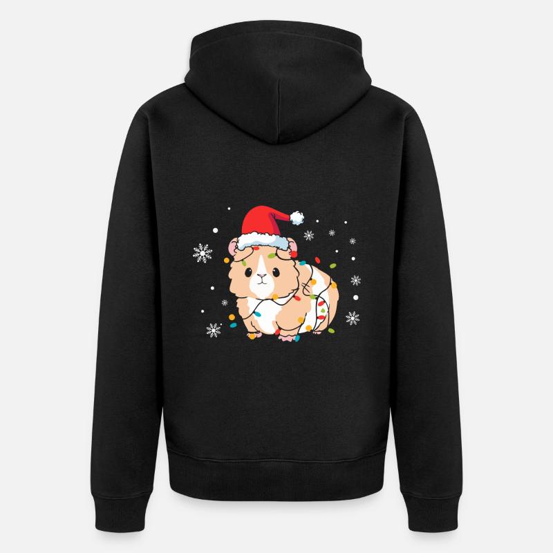 Noël de hamster - Veste à capuche bio Premium Unisexe - noir