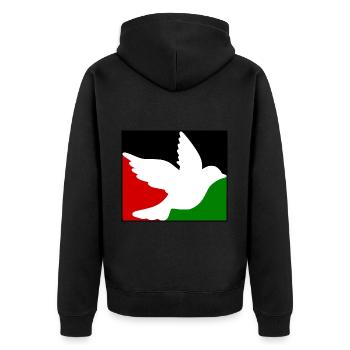 Free palestine - Veste à capuche bio Premium Unisexe - noir - Dos - Nico (187cm)