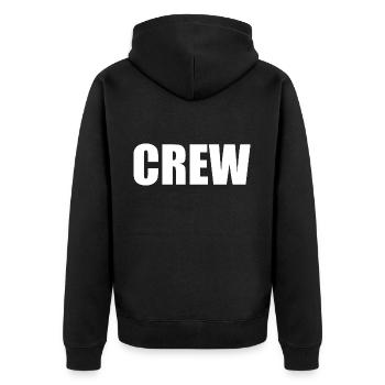Crew - Veste à capuche bio Premium Unisexe - noir - Dos - Nico (187cm)