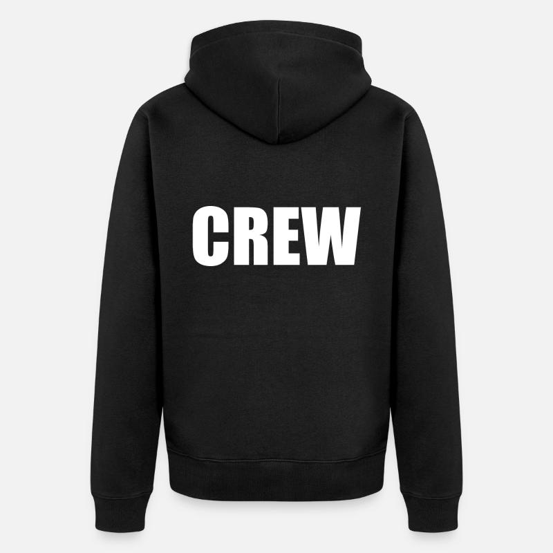Crew - Veste à capuche bio Premium Unisexe - noir