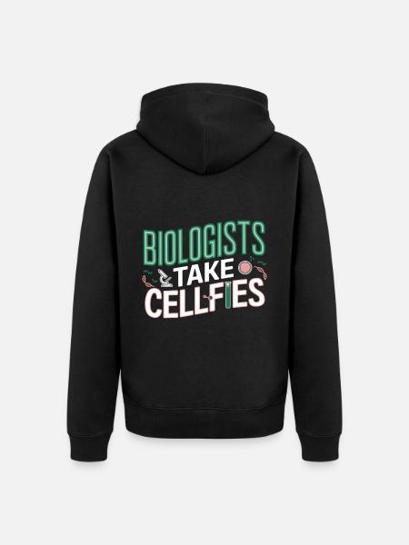 Biologists Take Cellfies 6 - Unisex Premium Bio Zip Hoodie - Schwarz
