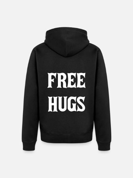 Câlins gratuits - Veste à capuche bio Premium Unisexe - noir