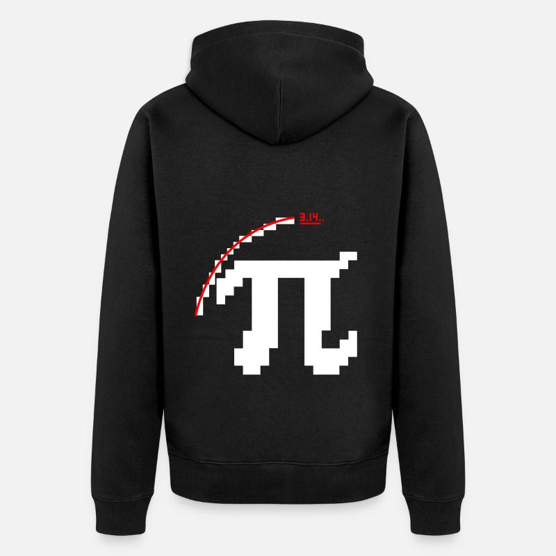 Icône Pixel Pi - Veste à capuche bio Premium Unisexe - noir