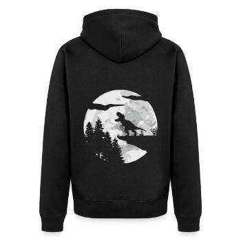 T-Rex Tyrannosaurus Rex - Veste à capuche bio Premium Unisexe - noir - Dos - Nico (187cm)