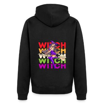 Sorcières magiques - Veste à capuche bio Premium Unisexe - noir - Dos - Nico (187cm)