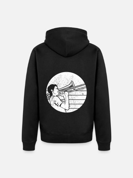 Trombone - Veste à capuche bio Premium Unisexe - noir