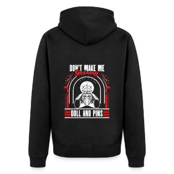 Voodoo Bondieu Magie - Veste à capuche bio Premium Unisexe - noir - Dos - Nico (187cm)