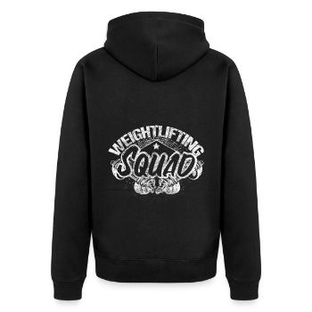 Musculation Renforcement Musculaire Séance d’entraînement Idée cadeau - Veste à capuche bio Premium Unisexe - noir - Dos - Nico (187cm)