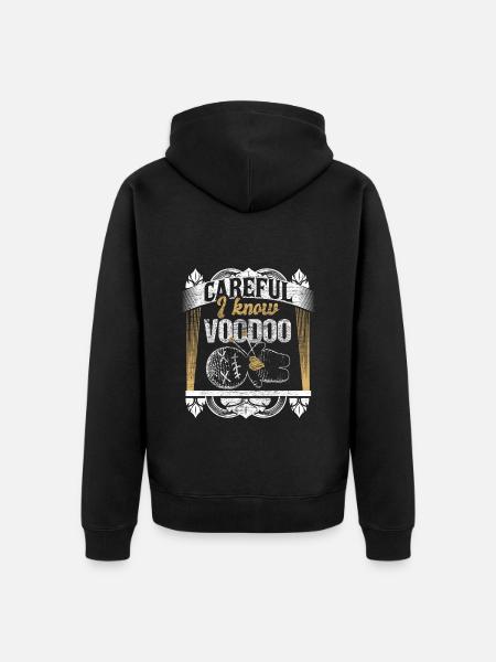 Voodoo Loa Magic Idée Cadeau - Veste à capuche bio Premium Unisexe - noir