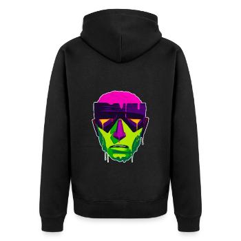 Un beau design de super-héros Revenant - Veste à capuche bio Premium Unisexe - noir - Dos - Nico (187cm)