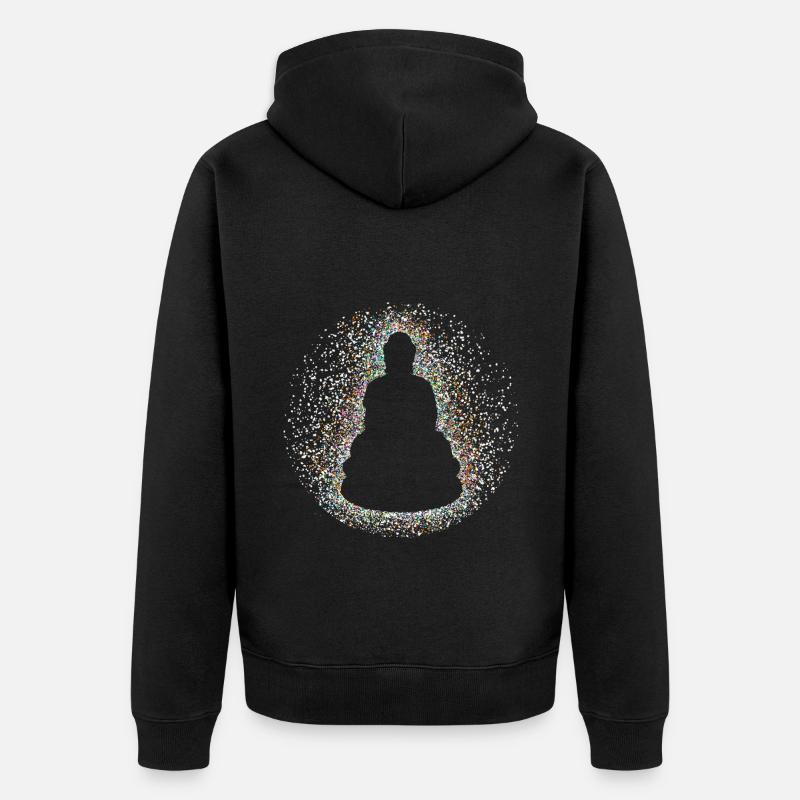 Bouddha - Veste à capuche bio Premium Unisexe - noir