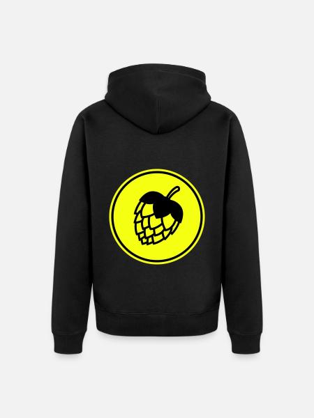 Tap beer icon - Unisex Premium Organic Zip Hoodie - black