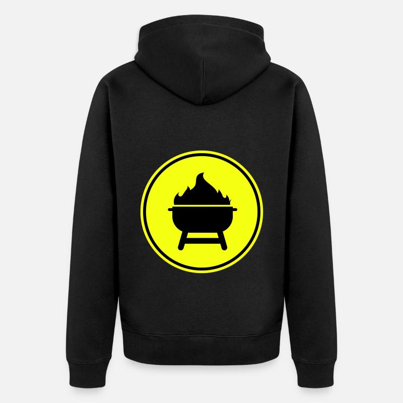 Icône Grill - Veste à capuche bio Premium Unisexe - noir