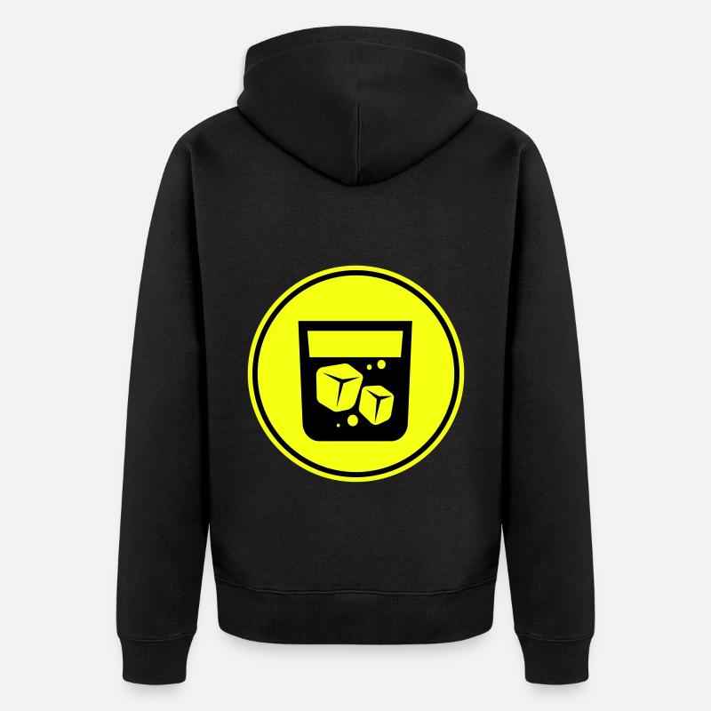 Icône du whisky - Veste à capuche bio Premium Unisexe - noir
