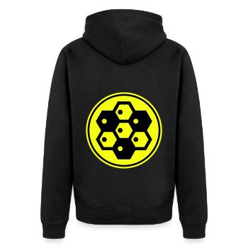 Symbole de l’apiculteur - Veste à capuche bio Premium Unisexe - noir - Dos - Nico (187cm)