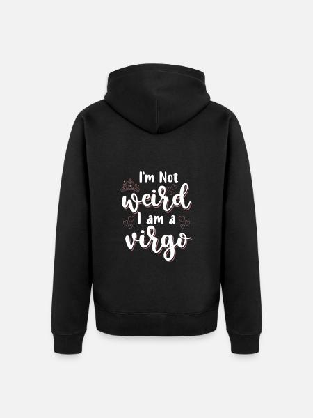 Virgo Zodiac Sign Element Mercury - Unisex Premium Organic Zip Hoodie - black