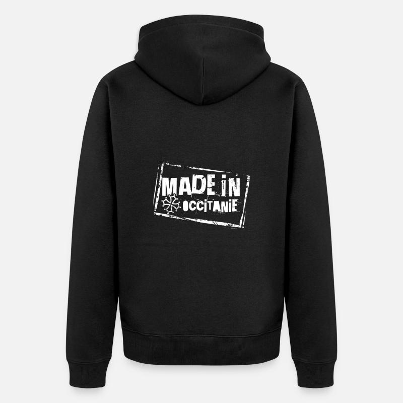 Made in Occitanie - Veste à capuche bio Premium Unisexe - noir