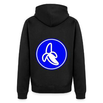 Icône banane - Veste à capuche bio Premium Unisexe - noir - Dos - Nico (187cm)