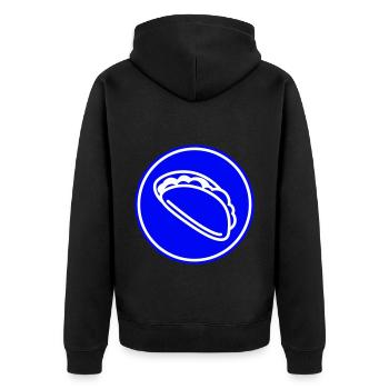 Symbole Burrito - Veste à capuche bio Premium Unisexe - noir - Dos - Nico (187cm)