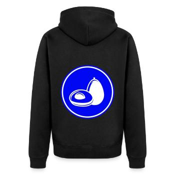 Symbole de l’avocat - Veste à capuche bio Premium Unisexe - noir - Dos - Nico (187cm)