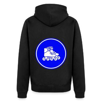Symbole des patins à roues alignées - Veste à capuche bio Premium Unisexe - noir - Dos - Nico (187cm)