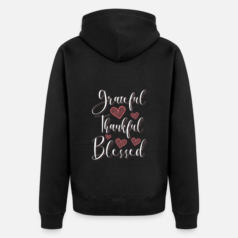 Cloverleaf Joie Amour - Veste à capuche bio Premium Unisexe - noir