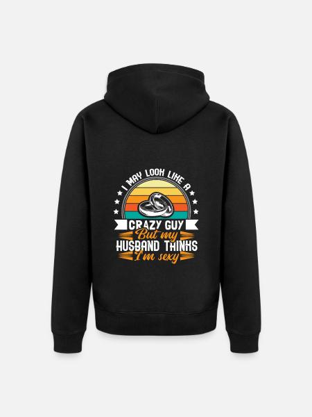 Homo Ehe Partnerschaft Geschenk - Unisex Premium Bio Zip Hoodie - Schwarz