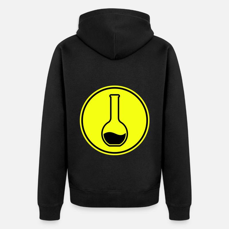 Chimiste en éprouvette - Veste à capuche bio Premium Unisexe - noir