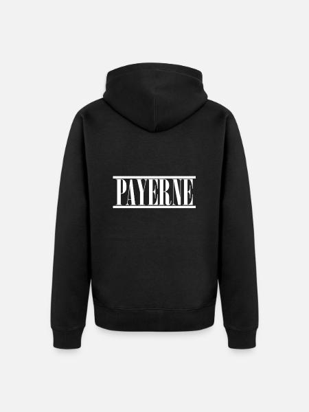 Payerne - Unisex Premium Organic Zip Hoodie - black