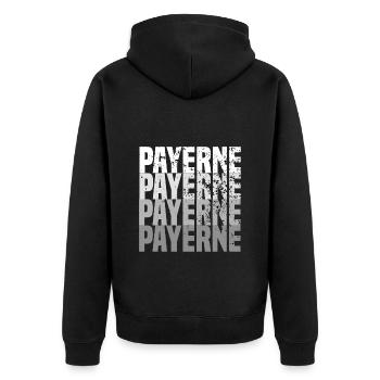 Payerne - Veste à capuche bio Premium Unisexe - noir - Dos - Nico (187cm)