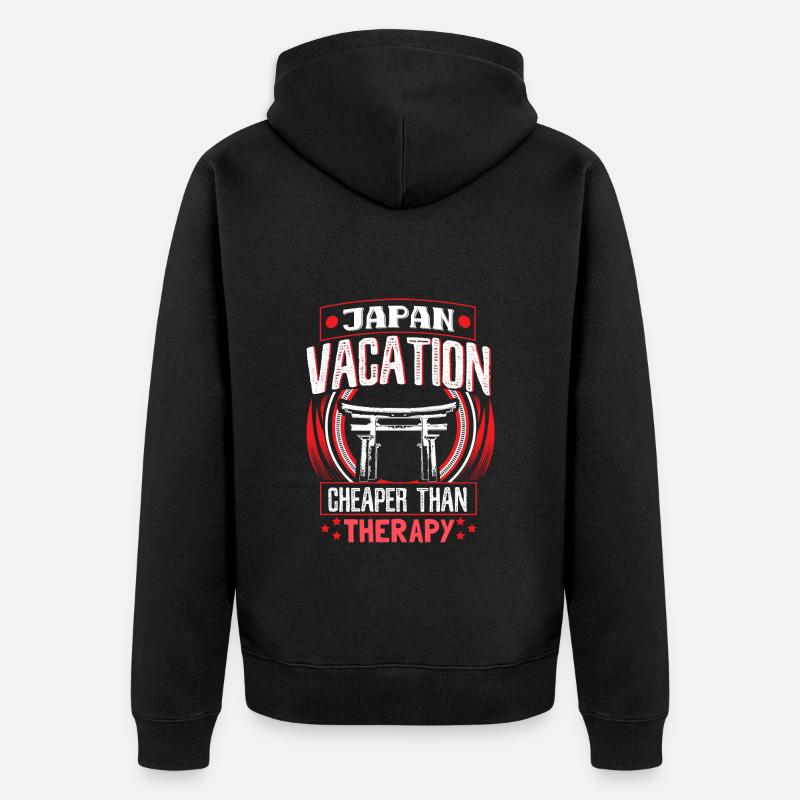 Fierté des geishas du Japon - Veste à capuche bio Premium Unisexe - noir