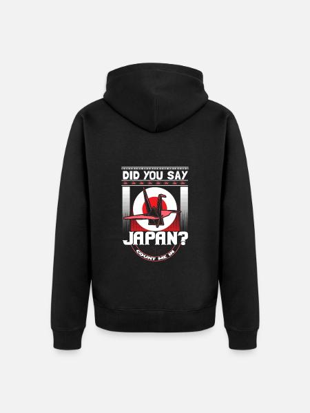 Japan Tokyo Gift - Unisex Premium Organic Zip Hoodie - black