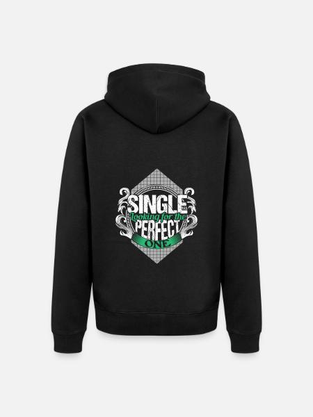 Single Independent Partnership Gift Idea - Unisex Premium Organic Zip Hoodie - black