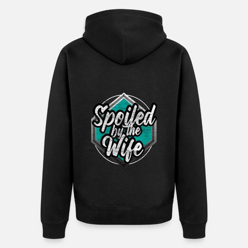 Mariage Mariage Alliance Cadeau - Veste à capuche bio Premium Unisexe - noir