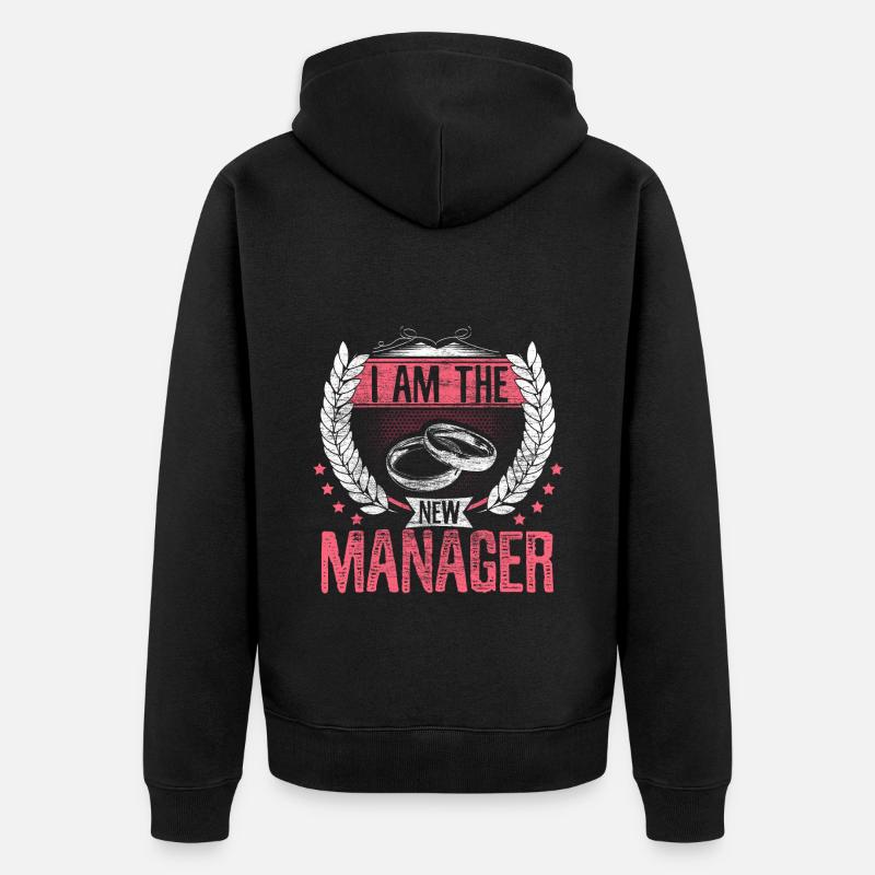 Ehe Ehefrau Bräutigam - Unisex Premium Bio Zip Hoodie - Schwarz