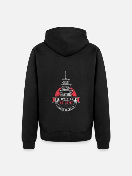 Japan Senpai Gift - Unisex Premium Organic Zip Hoodie - black