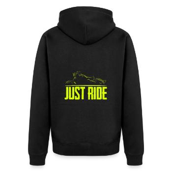 Chopper - just ride - Veste à capuche bio Premium Unisexe - noir - Dos - Nico (187cm)