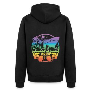Cruise Squad 2023 Croisière Famille Amis Vacances - Veste à capuche bio Premium Unisexe - noir - Dos - Nico (187cm)