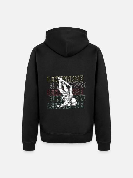 Espace Lune Mars - Veste à capuche bio Premium Unisexe - noir