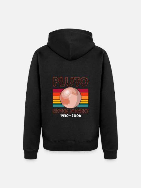 Universe Universe Moon Rocket - Unisex Premium Organic Zip Hoodie - black