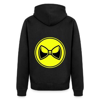 Nœud papillon Gentleman - Veste à capuche bio Premium Unisexe - noir - Dos - Nico (187cm)