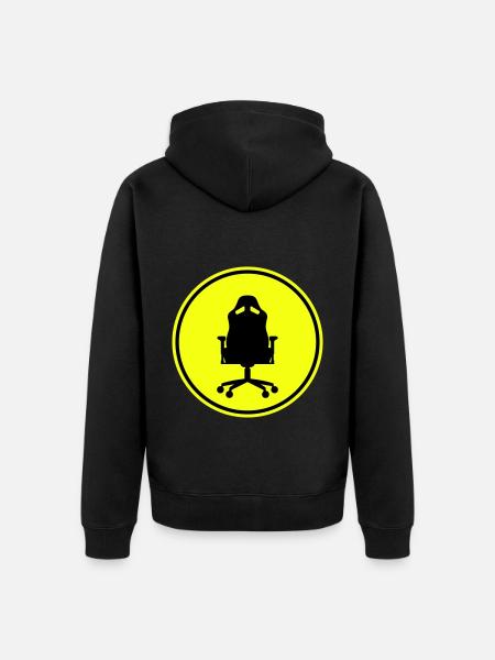 Gamer stuhl gaming - Unisex Premium Bio Zip Hoodie - Schwarz