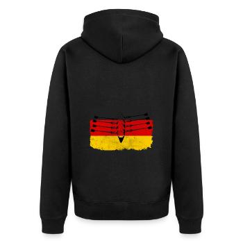 8er Canoe Germany Competition Sport Team Gift - Veste à capuche bio Premium Unisexe - noir - Dos - Nico (187cm)