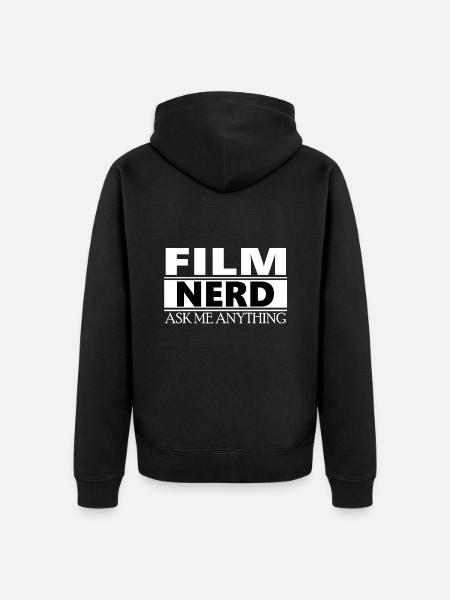 film nerd - Unisex Premium Organic Zip Hoodie - black
