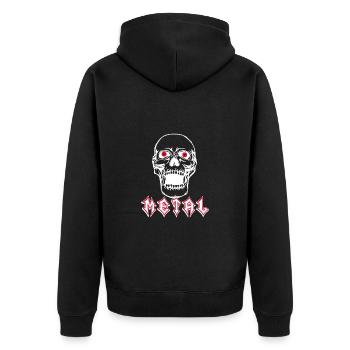 Métal lourd - Veste à capuche bio Premium Unisexe - noir - Dos - Nico (187cm)