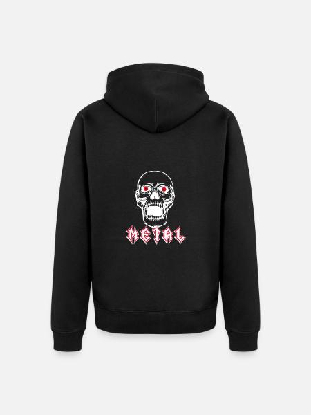 Métal lourd - Veste à capuche bio Premium Unisexe - noir