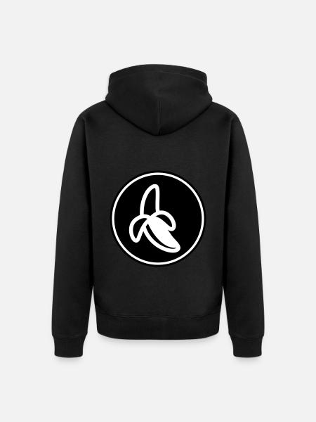 Icône banane - Veste à capuche bio Premium Unisexe - noir